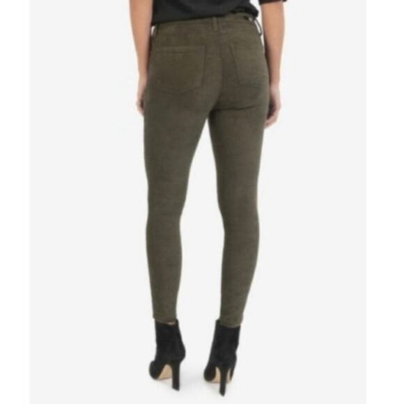 KUT From the Kloth Connie High Rise Ankle Skinny Pants Sz 6 Faux Suede Brown - Picture 5 of 8